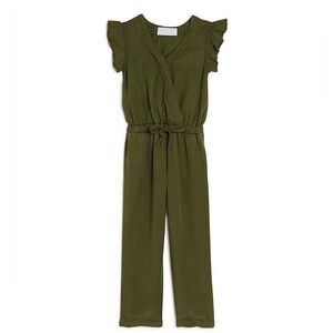 Bella Dahl Girls Ruffle Sleeve Jumpsuit